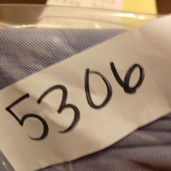 Nordstrom dress shirt mens XL XLarge 17/36 blue long sleeve button wrinkle free - Picture 8 of 8